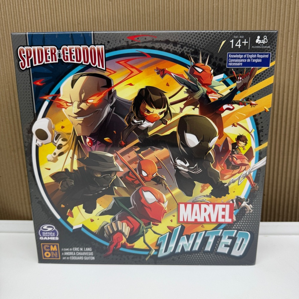 Marvel United Spider-Geddon Board Game Spin Master CMON Strategy Spider-Man